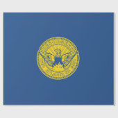 アトランタ国旗（ジョージア，米国） ラッピングペーパー (フラット)