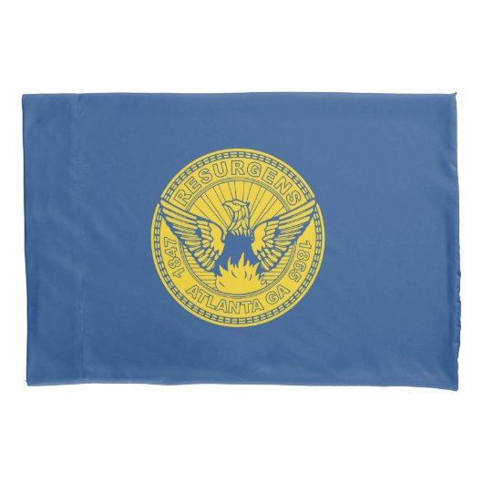 アトランタ国旗（ジョージア，米国） 枕カバー (正面左)