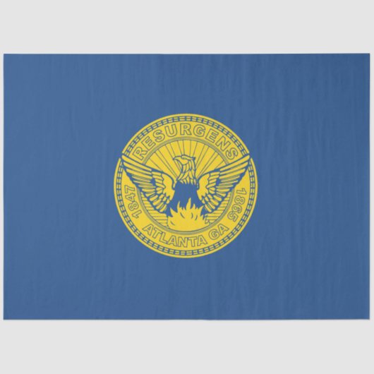 アトランタ国旗（ジョージア，米国） 薄葉紙 (正面)