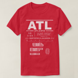 アトランタ国際的エアポートATL Tシャツ