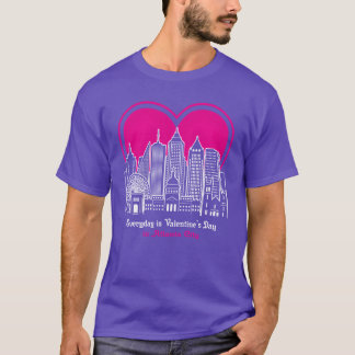 アトランタ市でのバレンタインデー ビンテージ Tシャツ