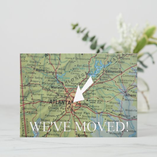 アトランタ引っ越しましたの新しい住所のお知らせ 案内状 (スタンド正面)