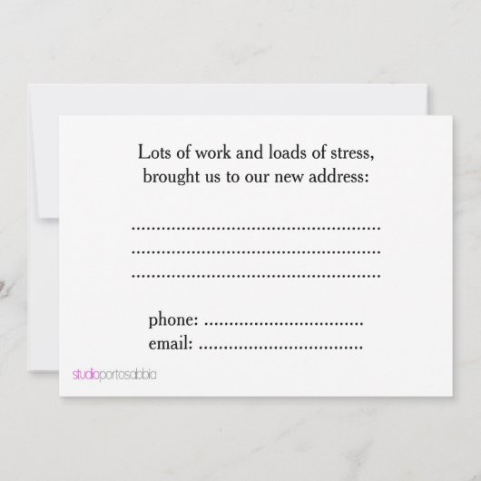 アトランタ引っ越しましたの新しい住所のお知らせ 案内状 (裏面)