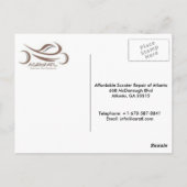 アトランタ手頃ポストカードのスクーター修理 ポストカード (裏面)