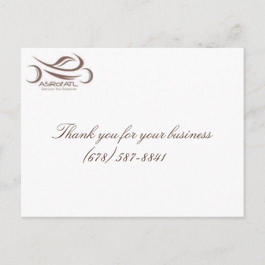 アトランタ手頃ポストカードのスクーター修理 ポストカード (正面)