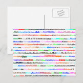 アトランタ文字デザインIIはがき ポストカード (正面/裏面)