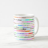 アトランタ文字デザインIIマグI コーヒーマグカップ (正面右)