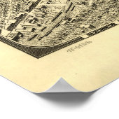 アトランタ歴史地図，ジョージア， 1919 ポスター (角)