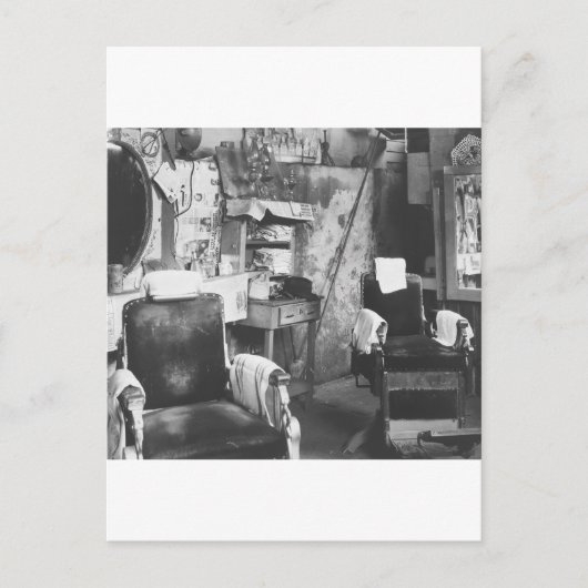アトランタ理容師ショップ1930年代 ポストカード (正面)