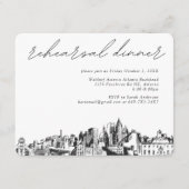 アトランタ結婚のリハーサル招待状エンクロージャカード エンクロージャーカード (正面)