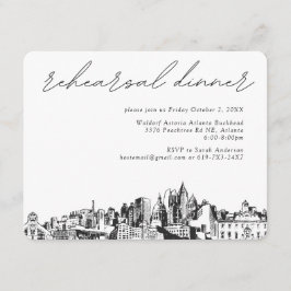 アトランタ結婚のリハーサル招待状エンクロージャカード エンクロージャーカード