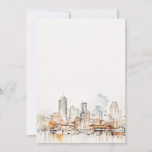 アトランタ結婚ジョージア景観記念日 招待状 (裏面)