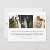 アトランタ結婚スカイラインの写真サンキューカード 招待状 (裏面)