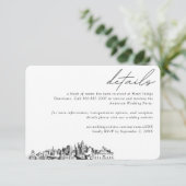 アトランタ結婚ズホテルルームブロック詳細 エンクロージャーカード (スタンド正面)