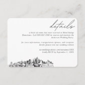 アトランタ結婚ズホテルルームブロック詳細 エンクロージャーカード (正面)