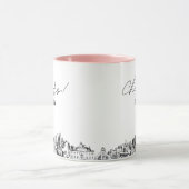 アトランタ結婚ーパーソナライズされたコーヒーマグ マグカップ (中央)