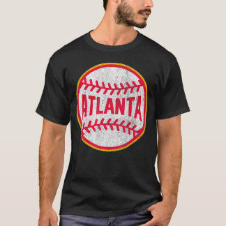 アトランタ野球のスローバック Tシャツ