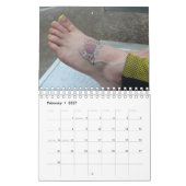 「アトランタ雪」足カレンダー カレンダー (2月 2027)