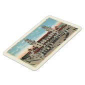 アトランタ1923ターミナルトレイン駅ヴィンテージスタイル マグネット (左側)