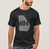 アトランタ404エリアコードAtlジョージア地図州のプライド Tシャツ (正面)