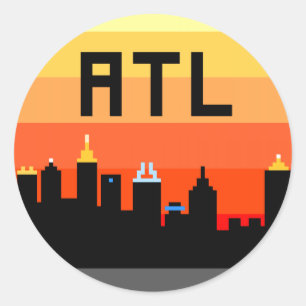 アトランタ8ビットスカイラインATL ラウンドシール