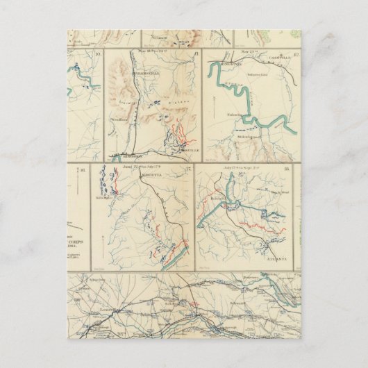 アトランタ・サバンナ行進 ポストカード (正面)