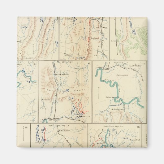 アトランタ・サバンナ行進 マグネット (正面)