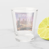 アトランタ，ジョージアの街のスカイライン ショットグラス (裏面)