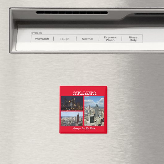 アトランタ,ジョージアの街並み マグネット (インサイチュ (食洗機))