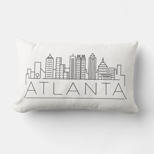 アトランタ，ジョージアスカイライン ランバークッション (正面)