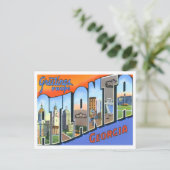 アトランタ，ジョージアヴィンテージビッグレター ポストカード (スタンド正面)