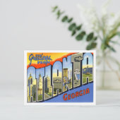 アトランタ,ジョージアヴィンテージビッグ文字はがき ポストカード (スタンド正面)