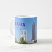 アトランタ+ジョージア州+景観+マグカップ+記念 コーヒーマグカップ (正面左)