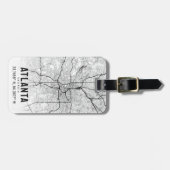 アトランタ，ジョージア市地図トポグラフィ荷物タグ ラゲッジタグ (正面横)