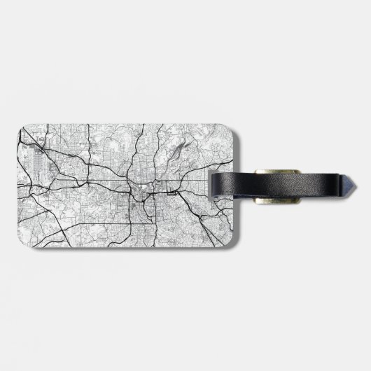 アトランタ,ジョージア市地図トポグラフィ荷物タグ ラゲッジタグ (裏面横)