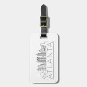 アトランタ、ジョージア様式スカイラインラゲージタグ ラゲッジタグ (正面縦)