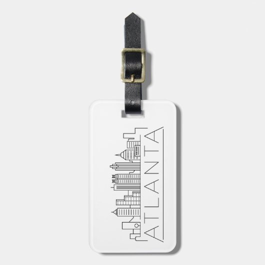 アトランタ、ジョージア様式スカイラインラゲージタグ ラゲッジタグ (正面縦)