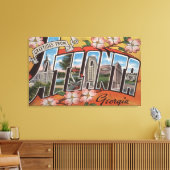 アトランタ,ジョージア – ラージレターシーン3 キャンバスプリント (インサイチュ (リビング))