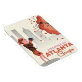 アトランタ・ジョージア・ヴィンテージ旅行ポスター マグネット (右側)