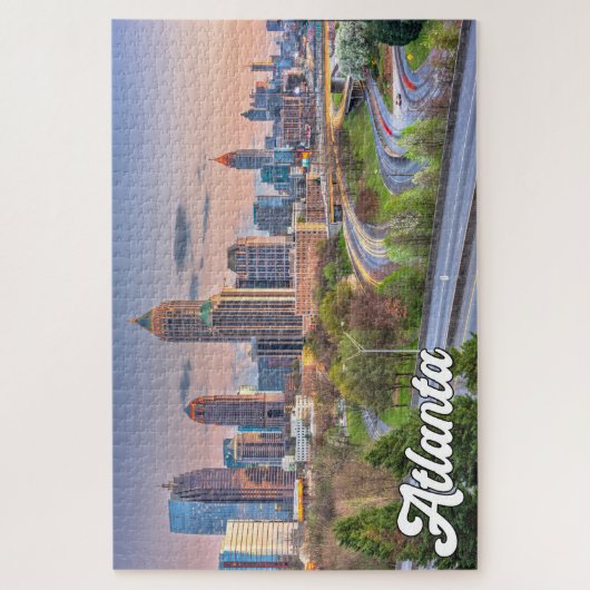 アトランタ、ジョージア、統一された州 ジグソーパズル (縦)