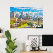 アトランタ、ジョージア、統一された州 ポスター (ホームオフィス)