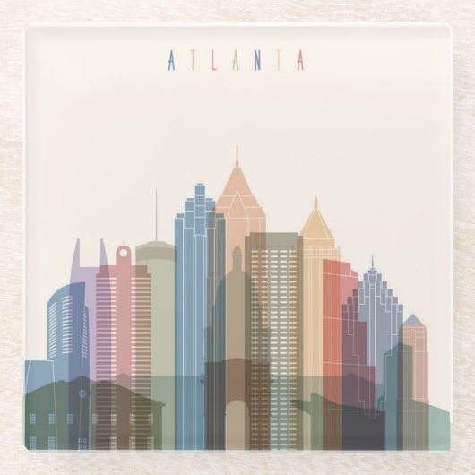 アトランタ、ジョージア|都市スカイライン ガラスコースター (正面)