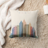 アトランタ、ジョージア|都市スカイライン クッション (ブランケット)
