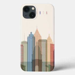アトランタ、ジョージア 都市スカイライン iPhone 13ケース