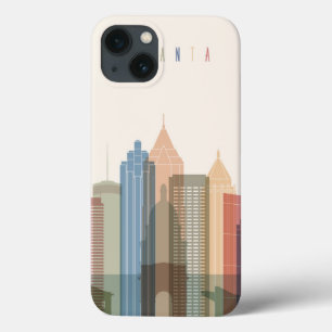 アトランタ、ジョージア 都市スカイライン iPhone 13ケース
