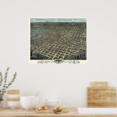 アトランタ，ジョージア – 1871 (A. Ruger) BigMapBlog.com ポスター (キッチン)