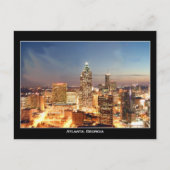 アトランタ,ジョージアat夜 – 美しいスカイライン ポストカード (正面)