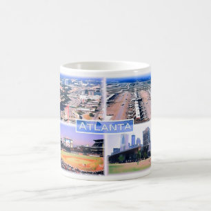 アトランタ – モザイク – 米国 –  コーヒーマグカップ