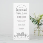 アトランタ | モダンデコウェディングプログラム 招待状 (スタンド正面)
