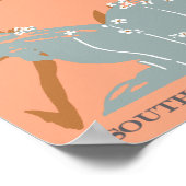 アトランタ、ヴィンテージスタイル鉄道旅行ポスター ポスター (角)